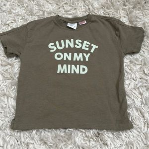 Zara Toddler Sunset on my Mind T-Shirt Sz 12-18M